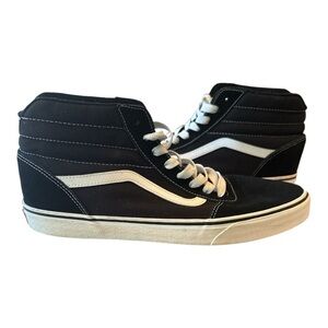 #322 Vans SK8 HI-Top Men's Black and White Sneakers